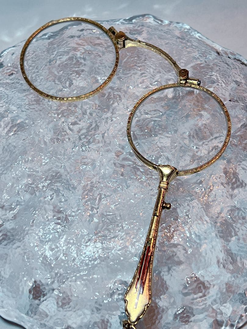 フランス　アンティーク　ローネット　ルーペ　オペラグラス　拡大鏡