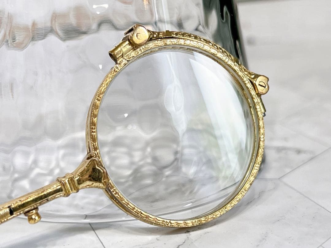 フランス　アンティーク　ローネット　ルーペ　オペラグラス　拡大鏡