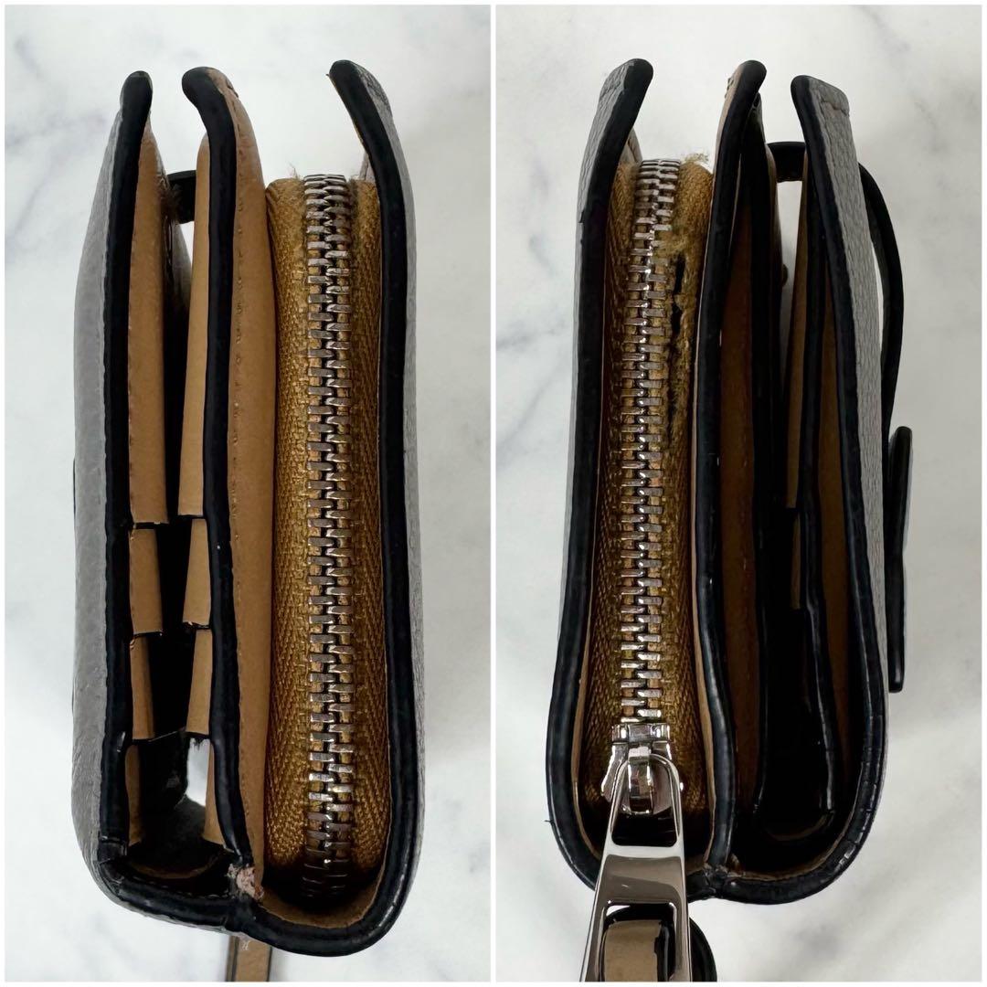 ロエベ LOEWE コンパクトジップウォレット 二つ折り財布 コンパクト グレー