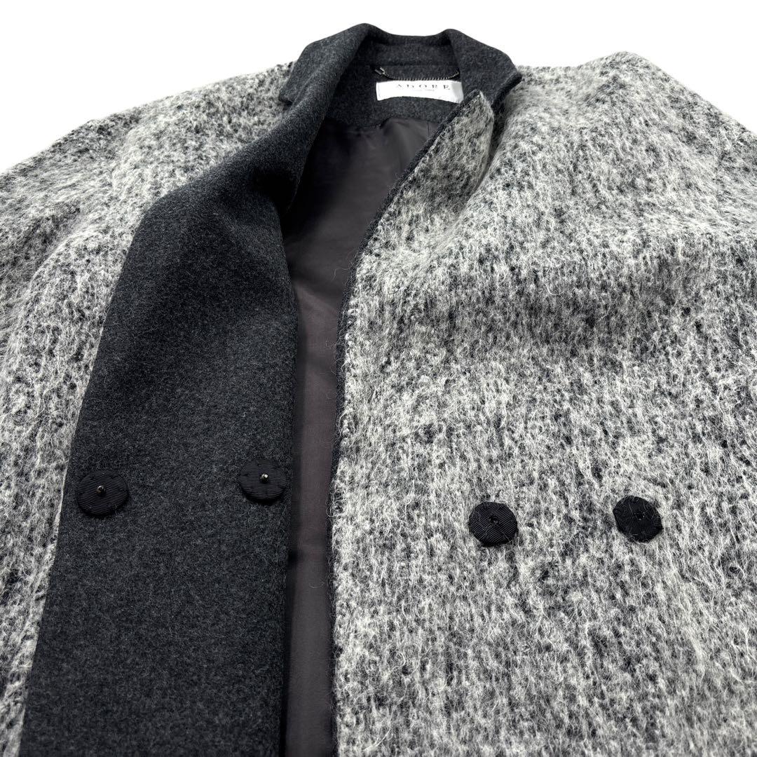極美品】ADORE　アドーア ツイードコート　チェスターコート　ロング　モヘヤ