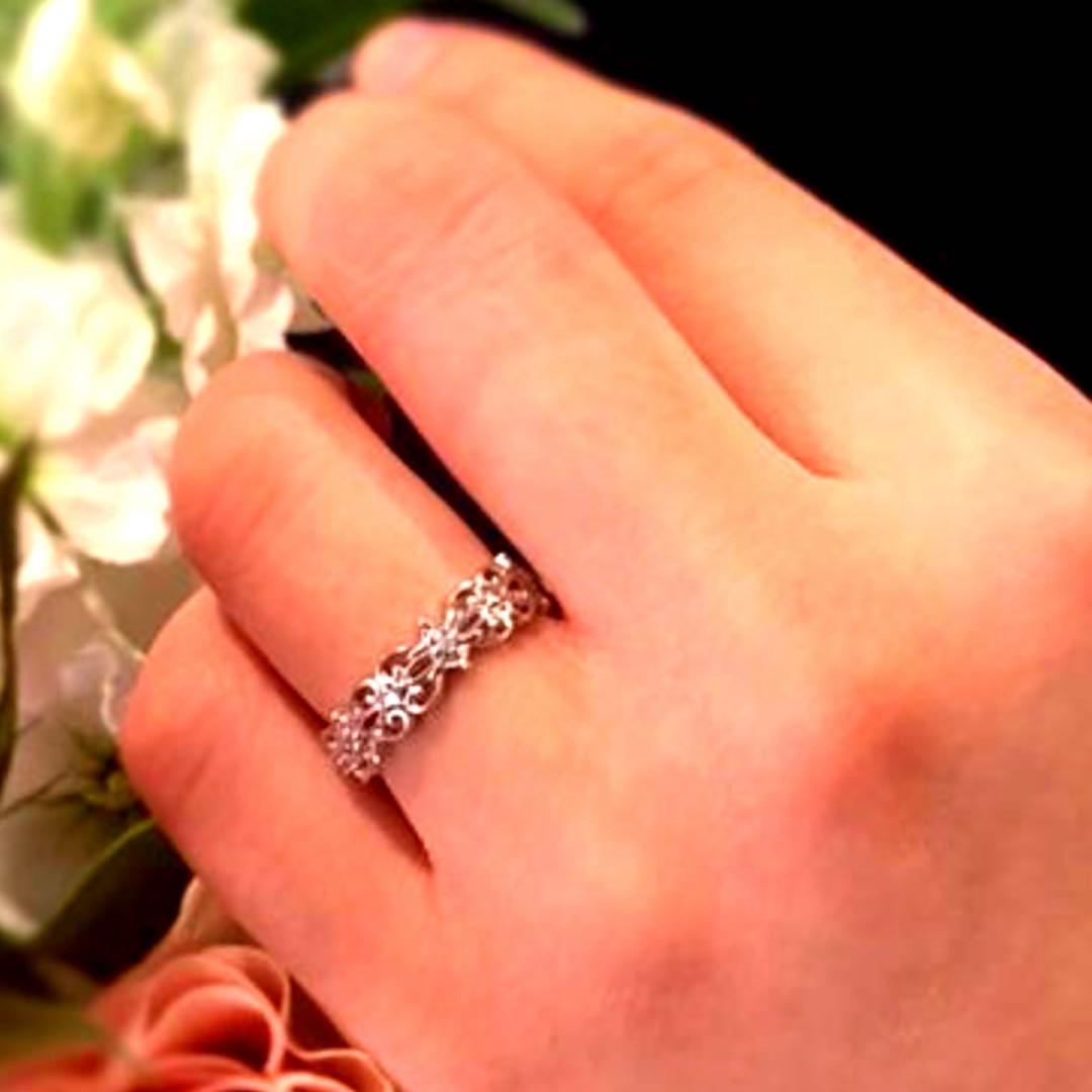 透かしリング ティアラk10 12号 アガット エテ好きな方