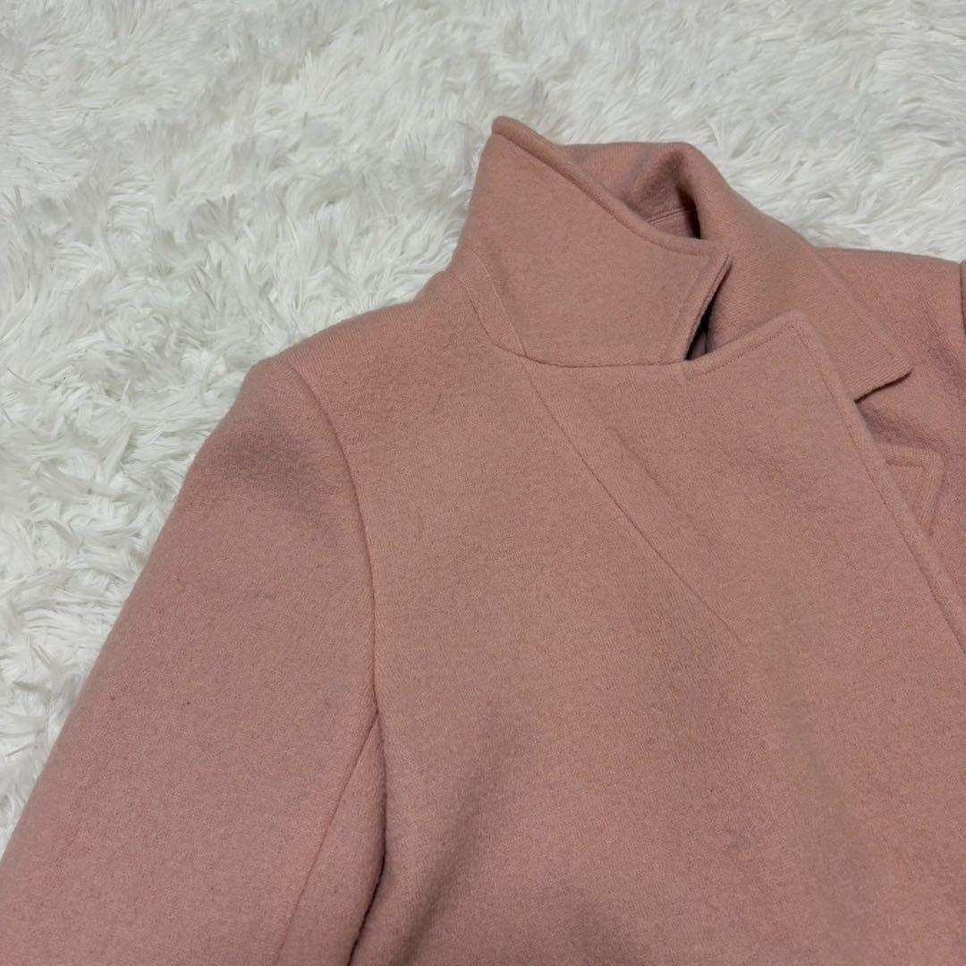 ◎極美品 Theory ピンク 近年モデル ダブル チェスターコート S 1