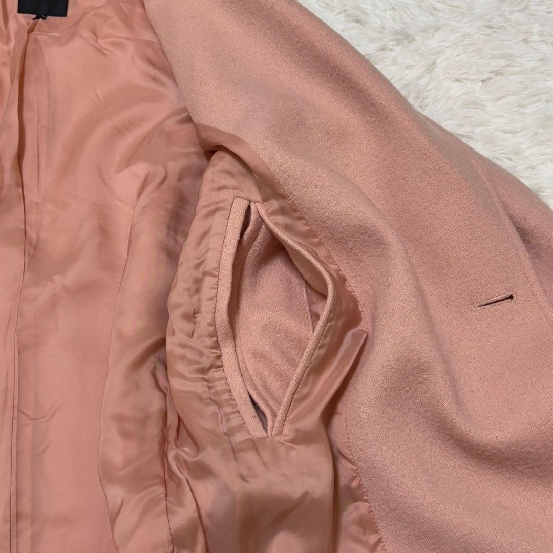 ◎極美品 Theory ピンク 近年モデル ダブル チェスターコート S 1