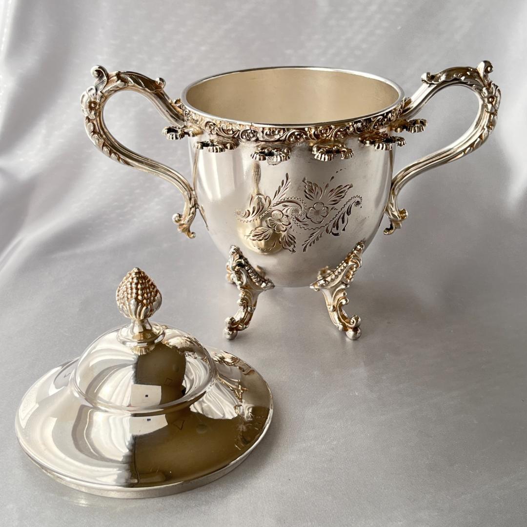 【Forbes Silver Co.】 スプーンホルダー【シルバープレート】