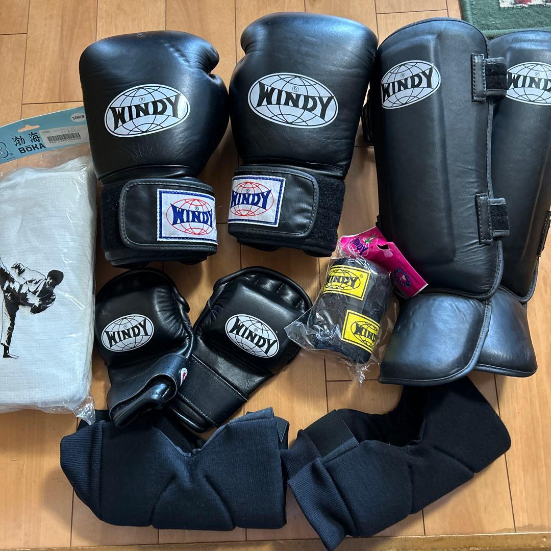 WINDY ボクシンググローブ レッグガードセット