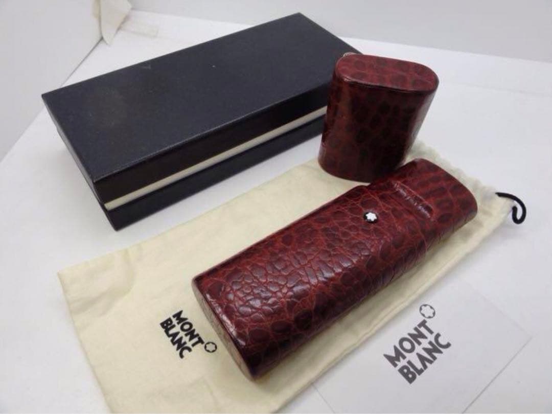 モンブラン ★稀な一生物の手作りの現在入手困難★名匠フローレンス手作りペンポーチ