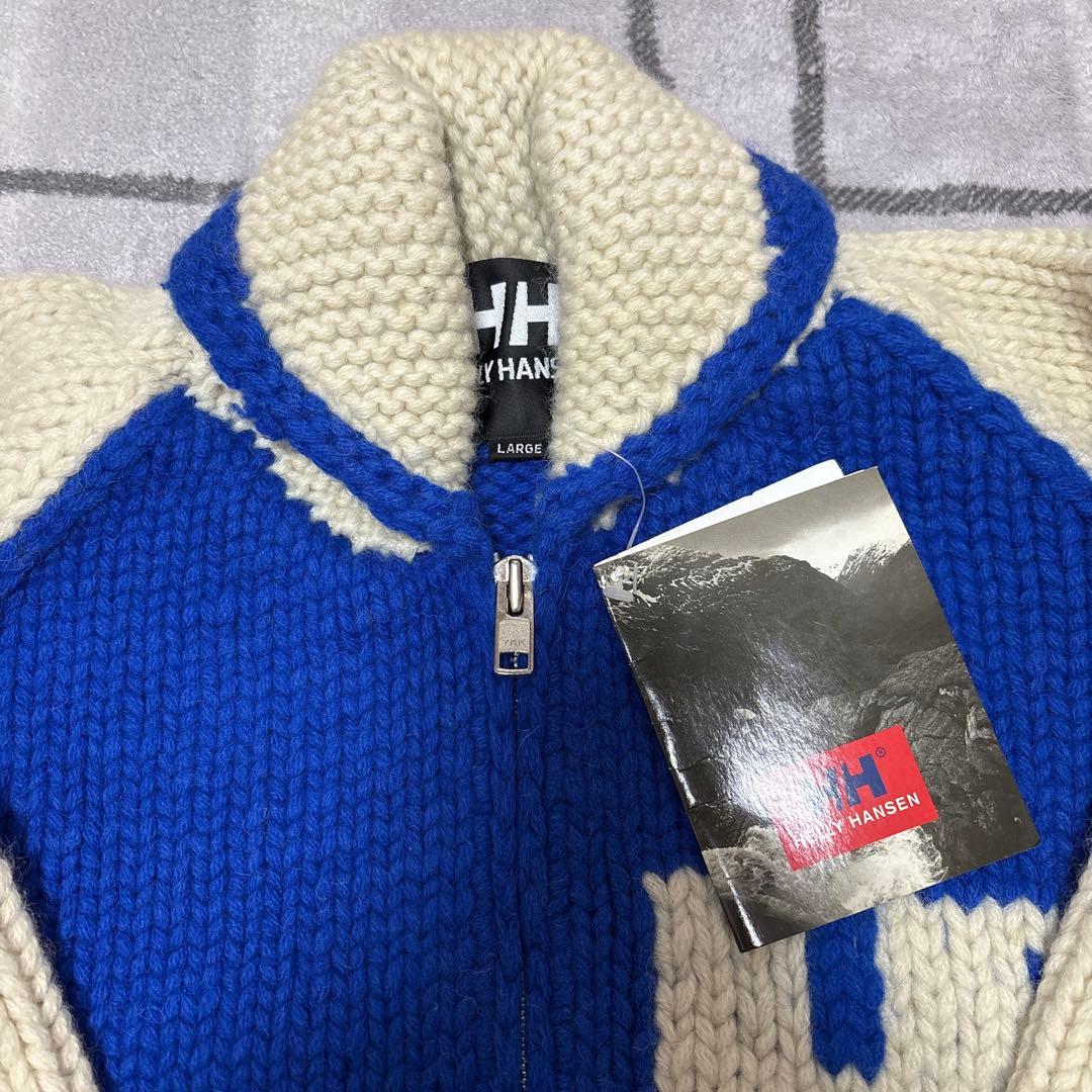 【希少】90s HELLY HANSEN カウチンニット カウチン　L