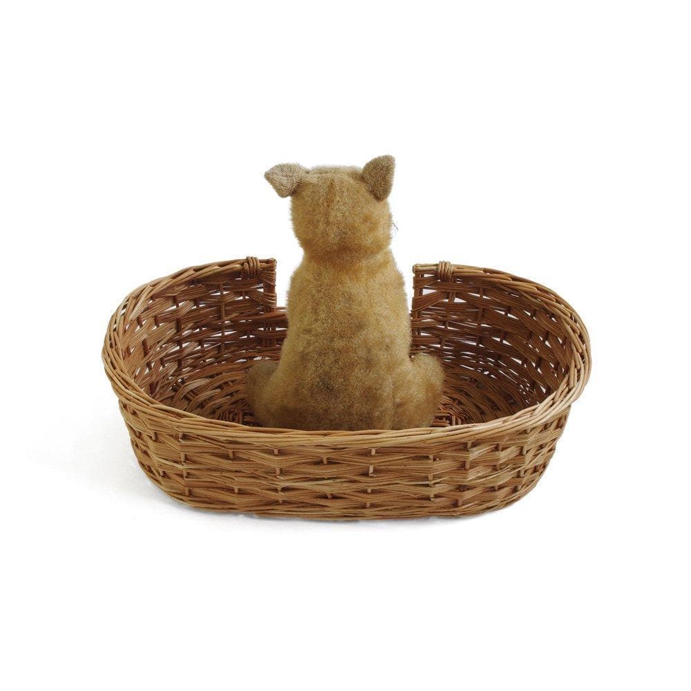 イギリス　アンティーク風な柳のベッド　犬用　猫　ペット用ベッド　バスケット