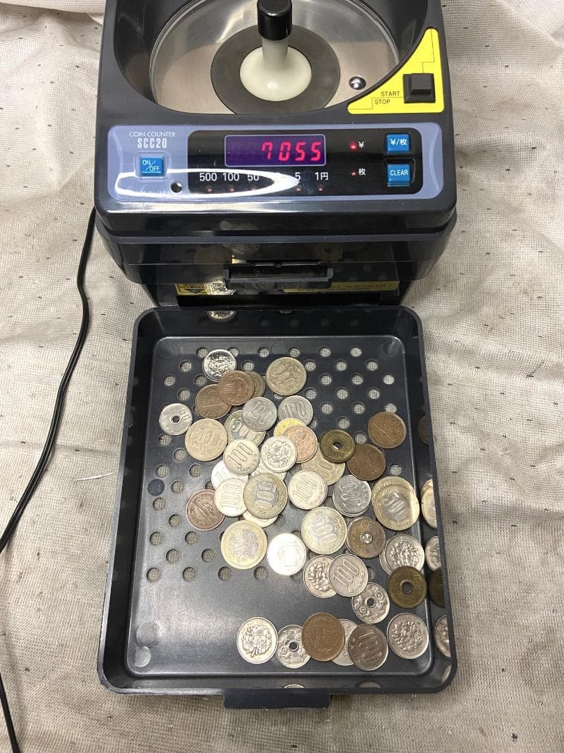 美品■スガイ総業　カウンター　小型硬貨計数機　SCC20■動作確認済