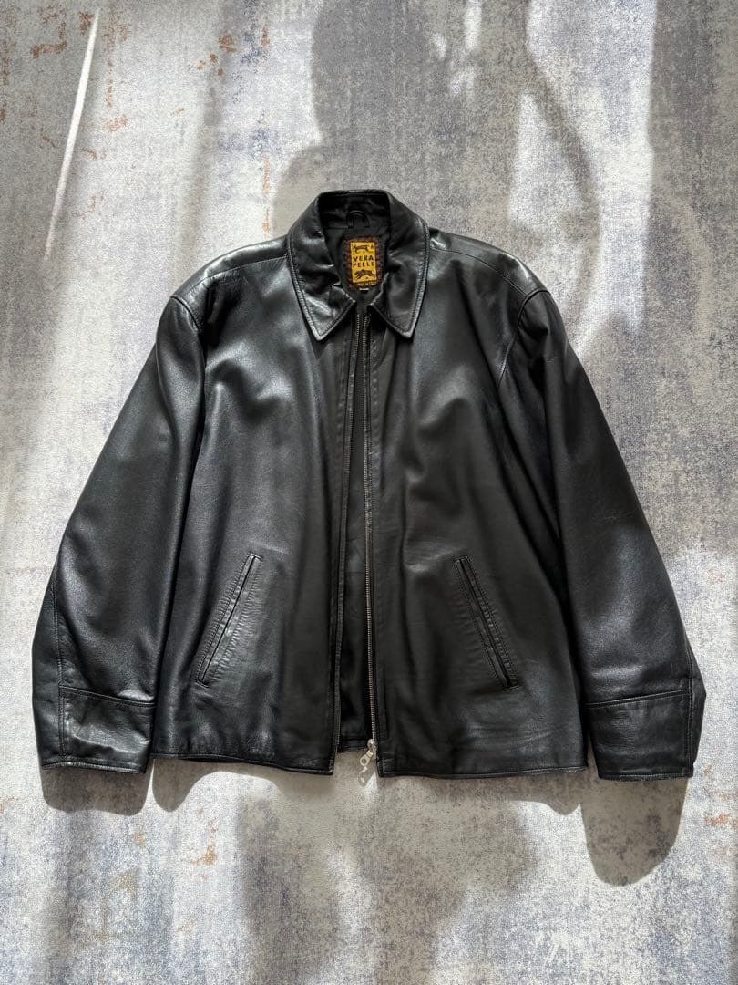 レザージャケット verapelle シングルライダースジャケット　イタリア製