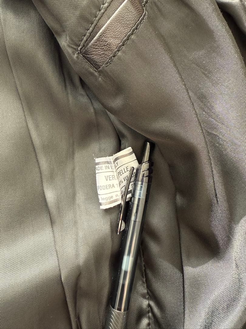 レザージャケット verapelle シングルライダースジャケット　イタリア製