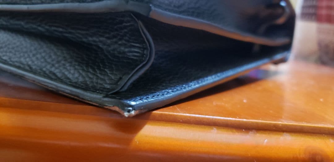 黒 レザー ビジネスバッグ ハンドル付き