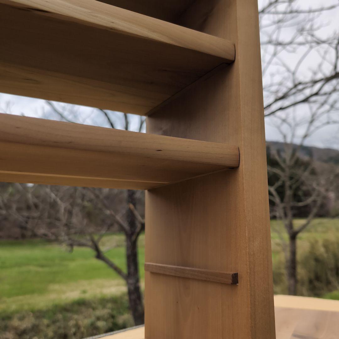 古材リメイク　朴の木 自在オープンシェルフ　無垢の家具