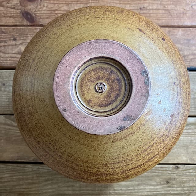 京焼 桂寛造 モダン フラワーベース 茶道 工芸品 花瓶 花入 壺 骨董 古道具