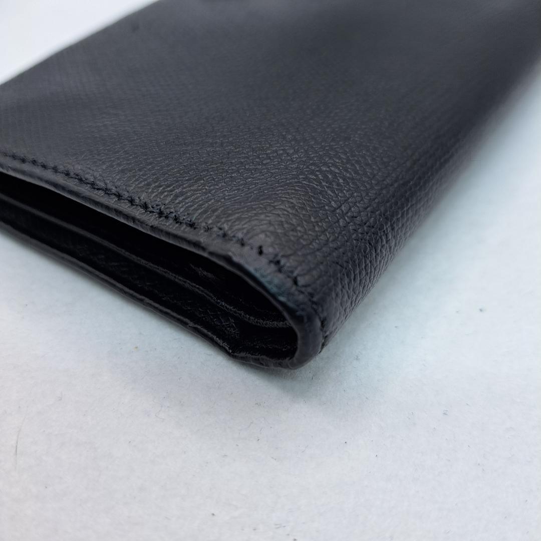 CHANEL　ココボタン　ブラック　 二つ折り財布　財布　長財布