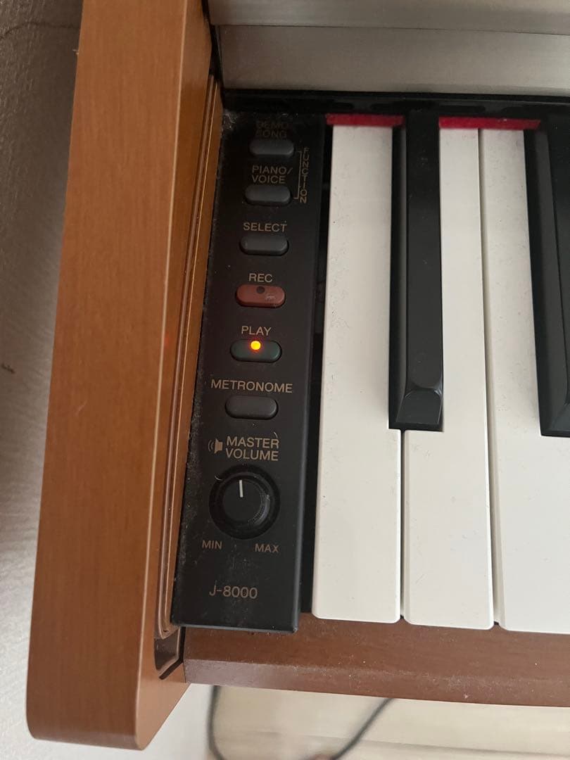 J-8000 ブラウン電子ピアノ 88鍵