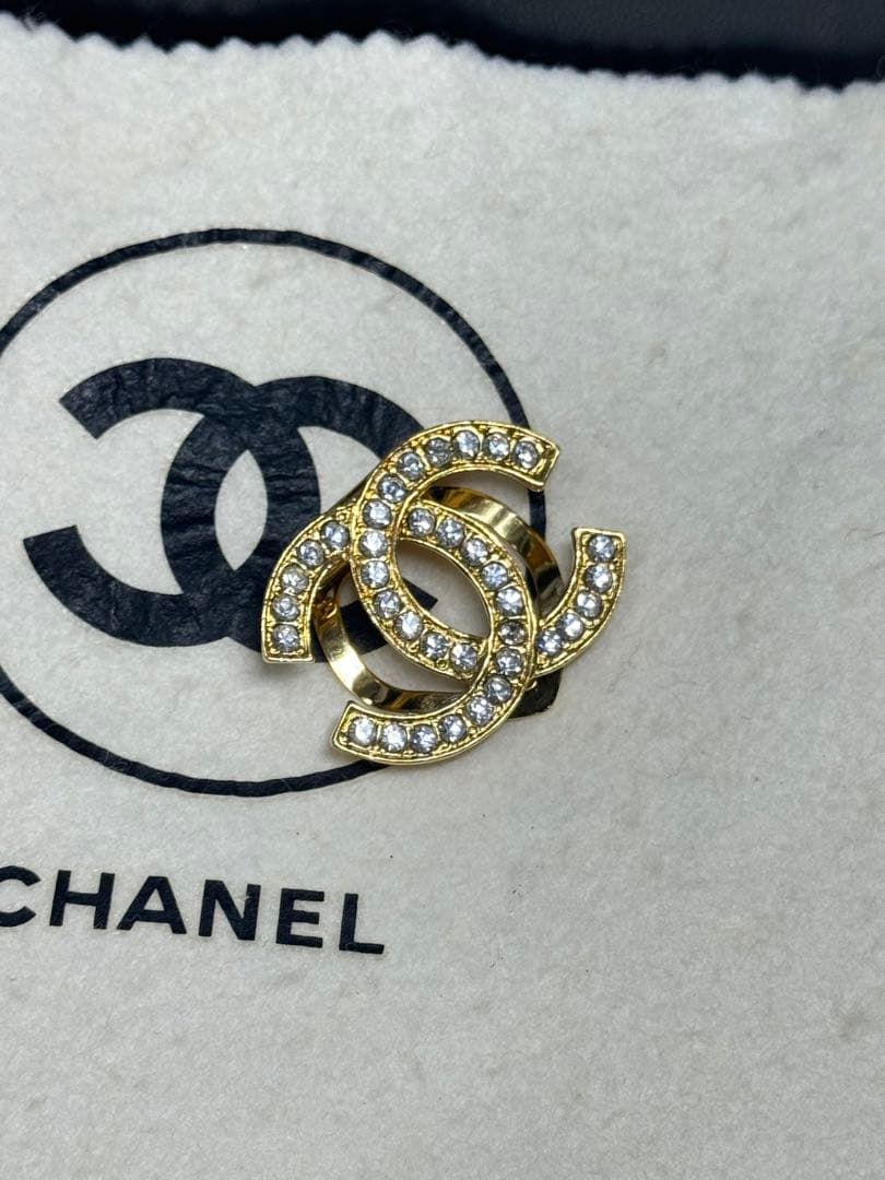 CHANEL シャネル スカーフリング スカーフ留め ゴールド