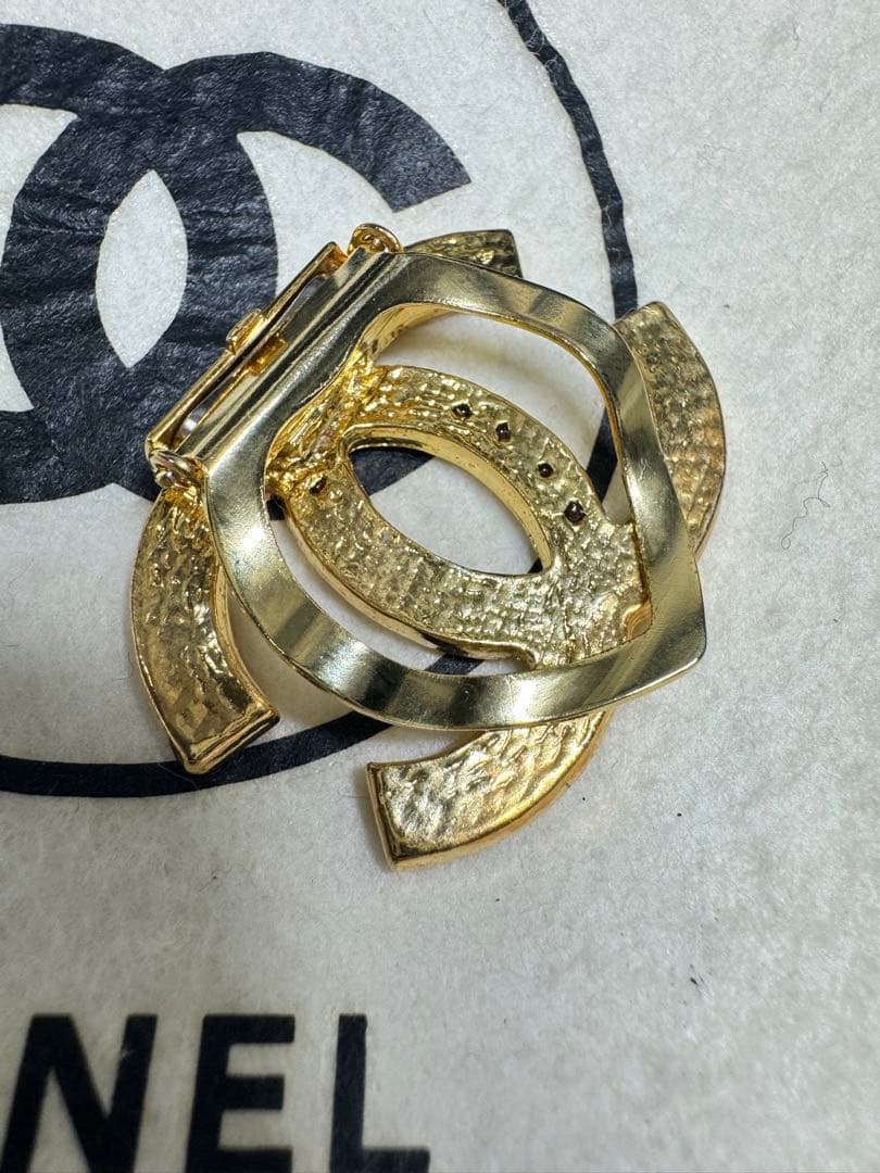 CHANEL シャネル スカーフリング スカーフ留め ゴールド