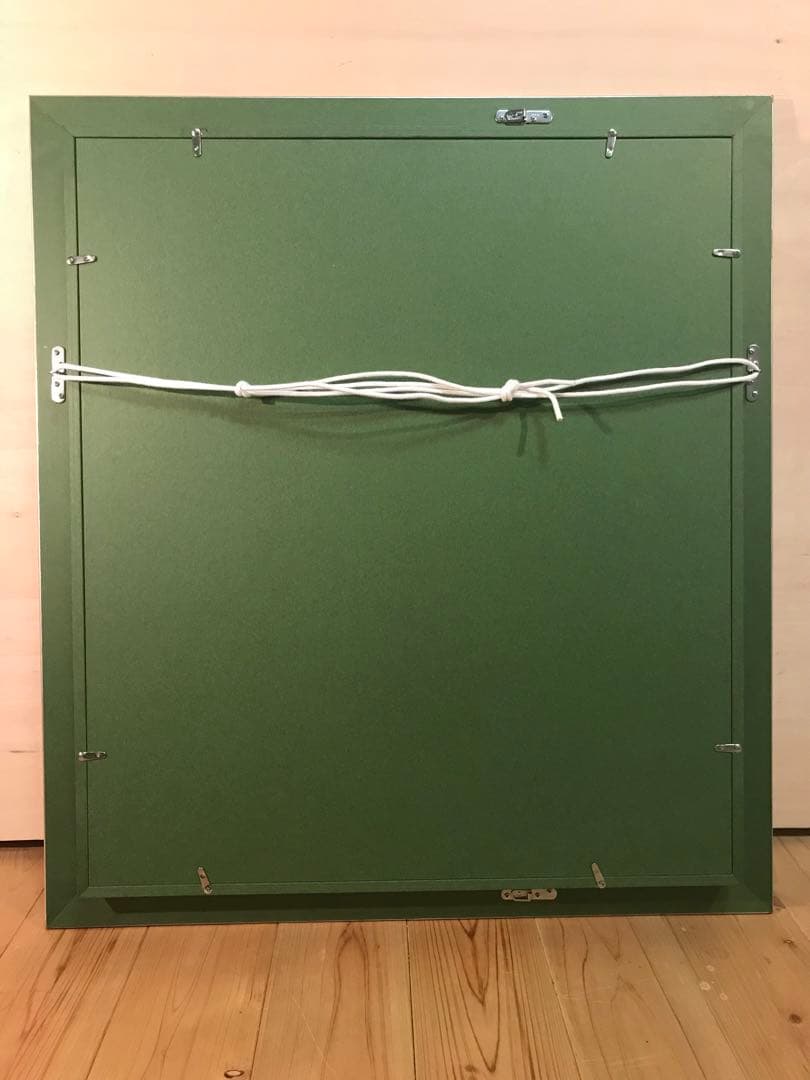 金森良泰　「瑞鳥華」　フレスコ画１０号　画面右下・キャンバス裏に本人直筆サイン有