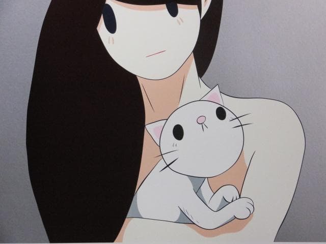 現代アート天野タケル サイン入COA付『Venus with cat』1205F