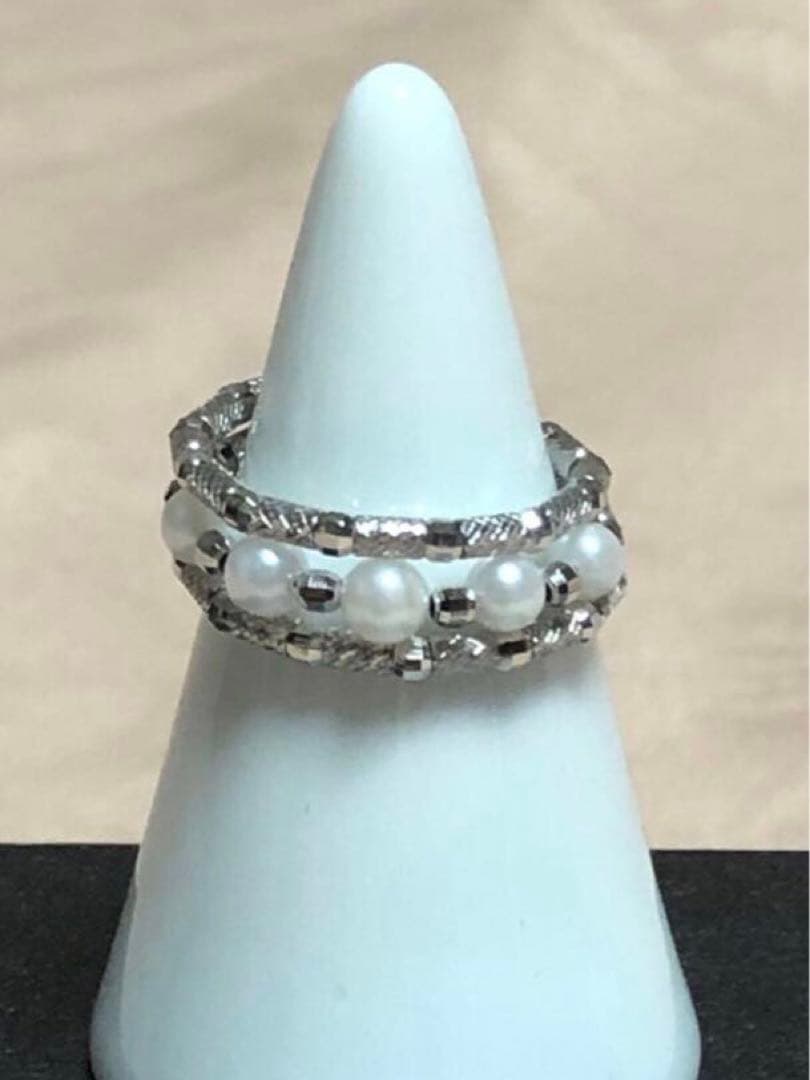 GSTV PT950 アコヤ真珠 フリーリング