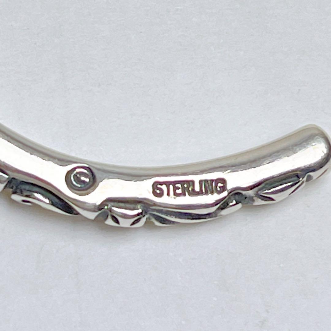 ビルウォールレザー　シンクロス　スクロール　バングル　925 XS