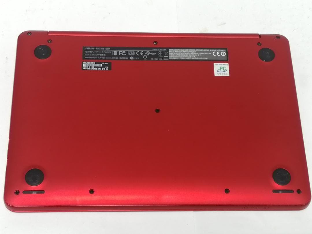 Windows10 ASUSノートパソコン人気の赤 wifi office互換１