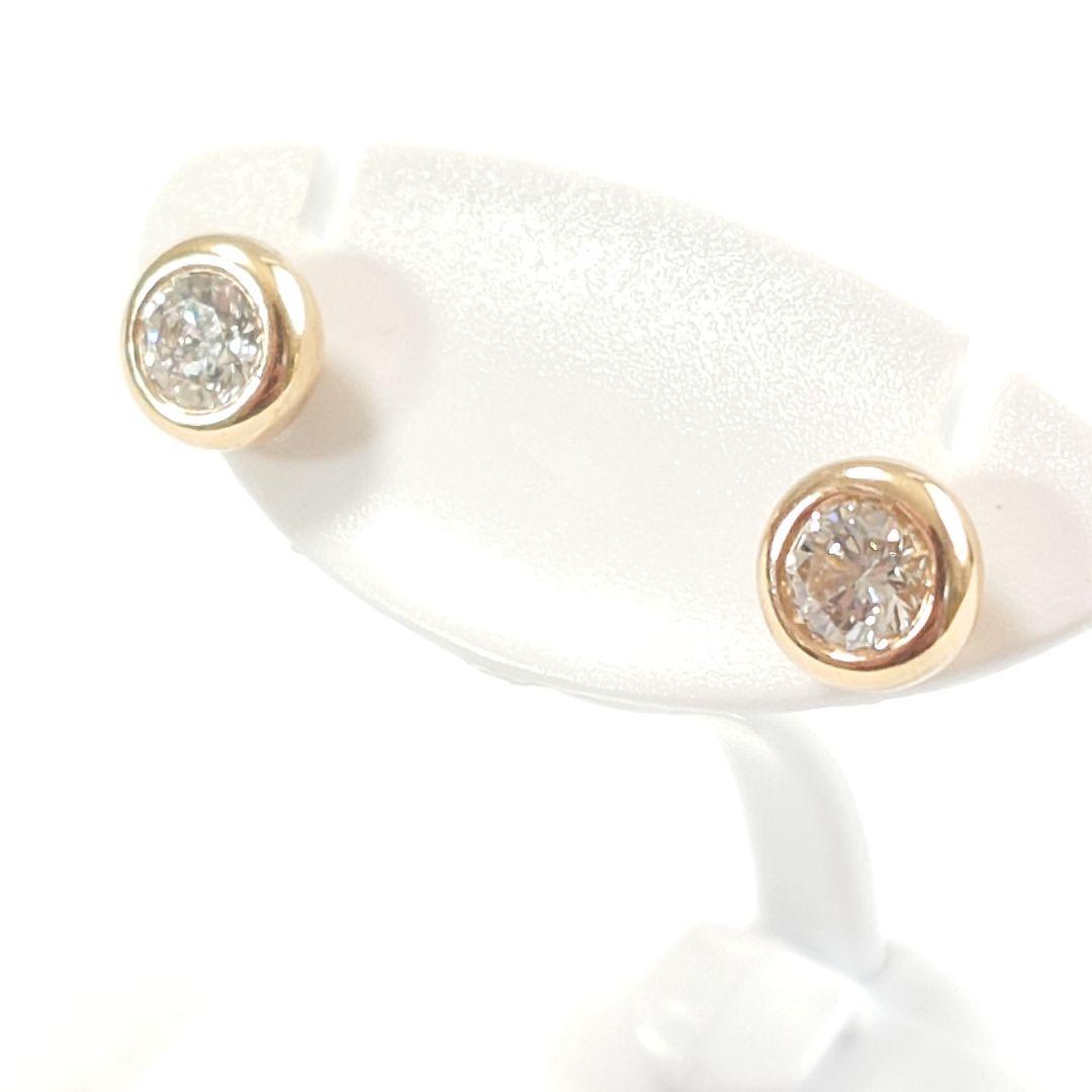 【美品】ティファニー K18 バイザヤード ダイヤモンドピアス 7112