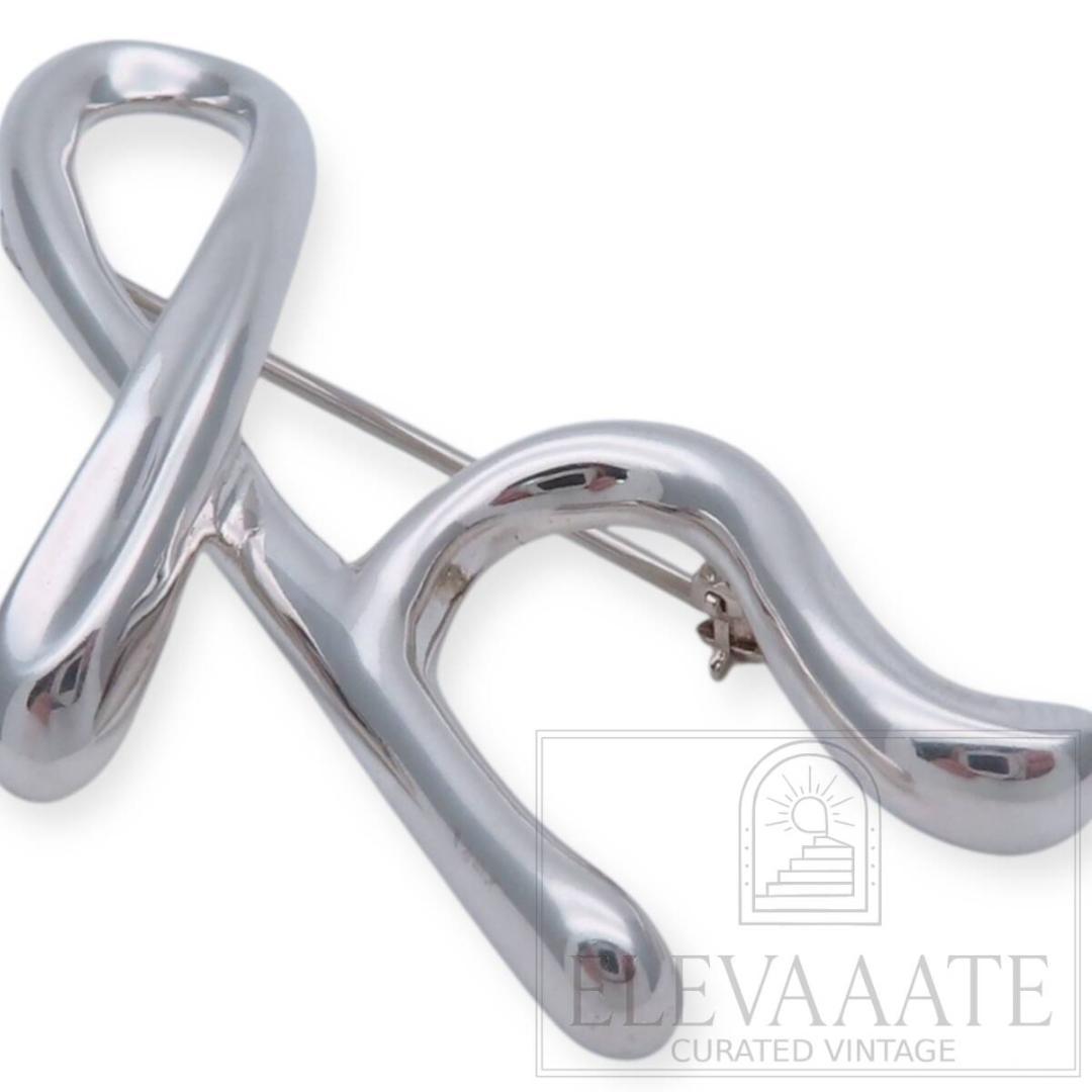 ティファニー イニシャル Y シルバー ピン ブローチ SV925 TO52