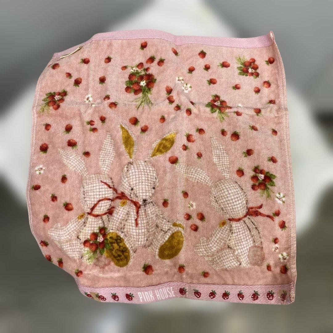 激レアPINK HOUSE ギンガムうさぎタオルセット