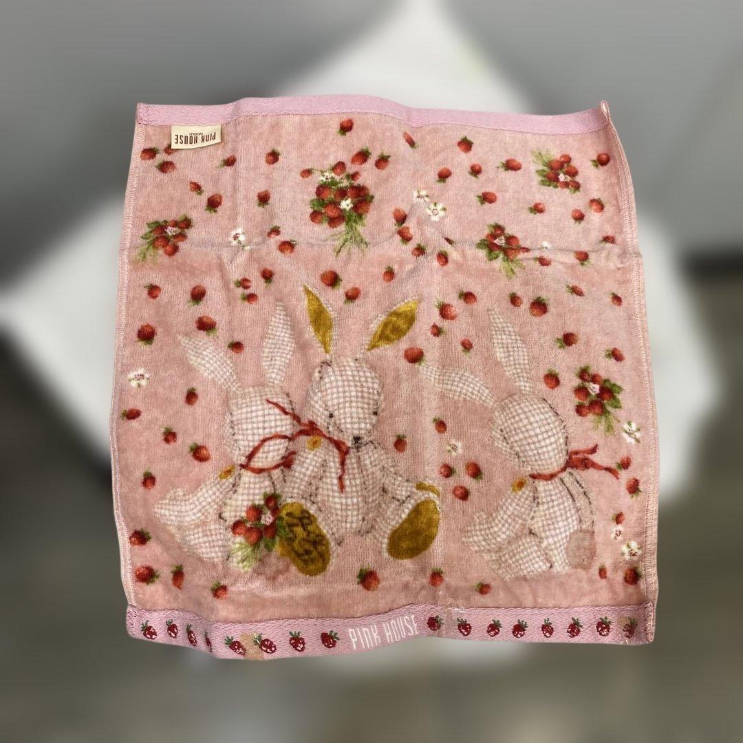 激レアPINK HOUSE ギンガムうさぎタオルセット