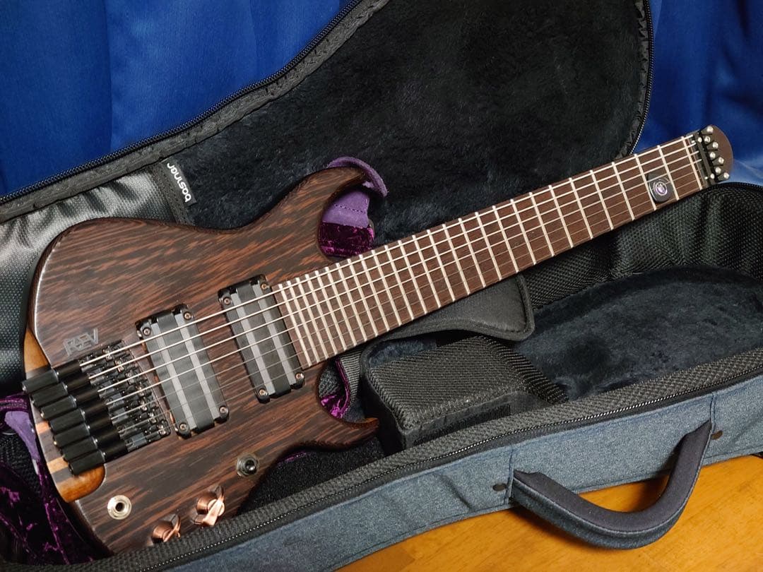 REVguitars Brigitta DD7 ヘッドレス7弦ギター