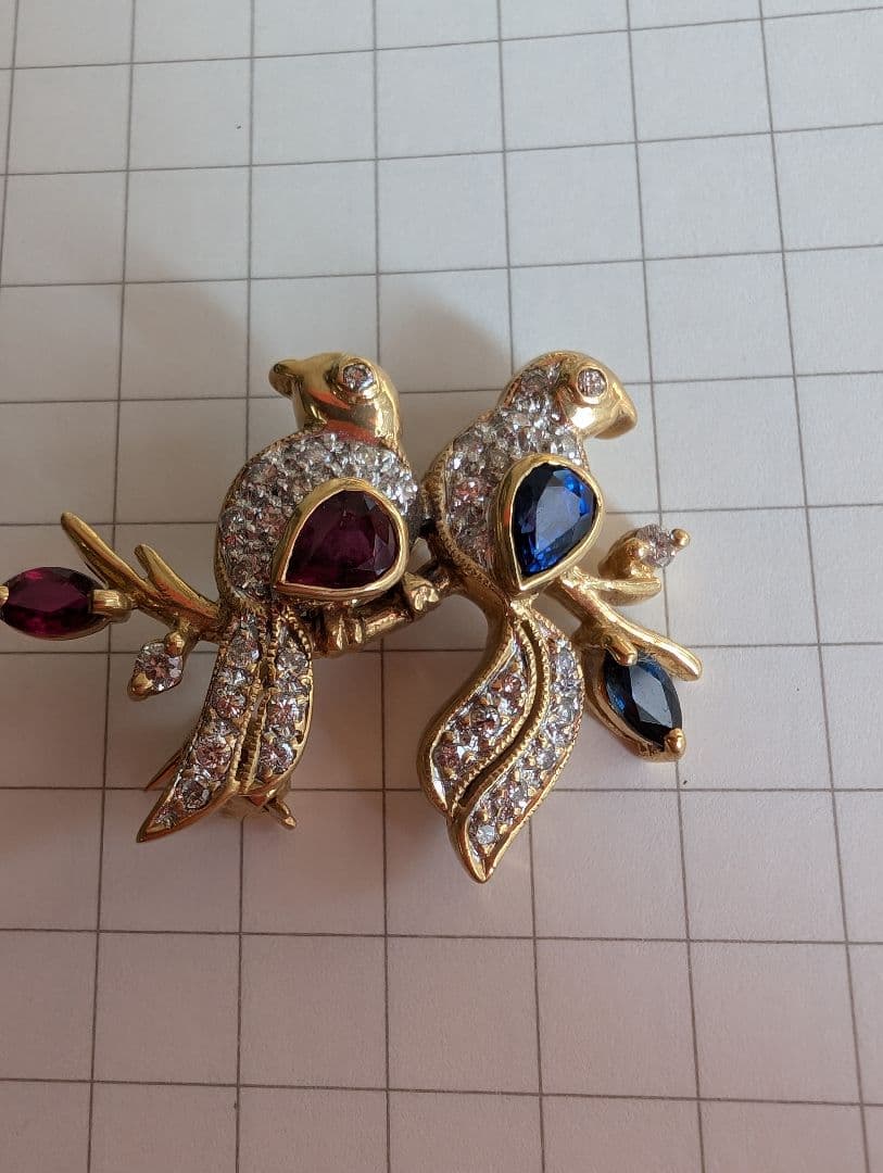 Ｋ１８ 鳥さんブローチ