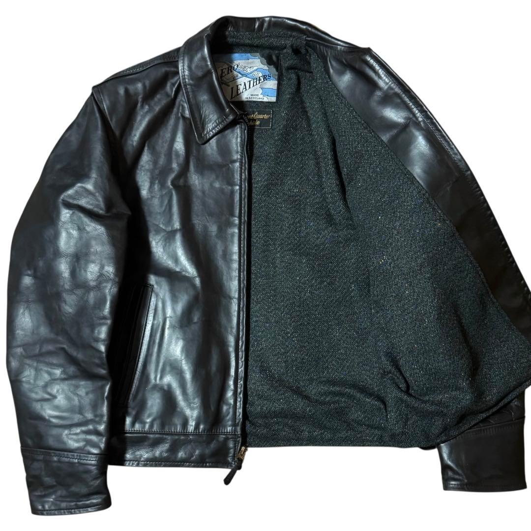 AERO LEATHER ホースハイド ハイウェイマン レザージャケット 36