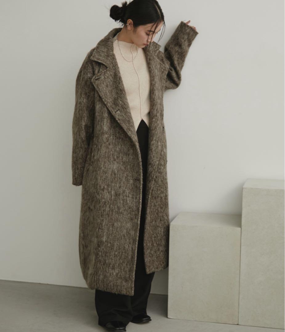 スタンドカラー3WAYシャギーロングコート