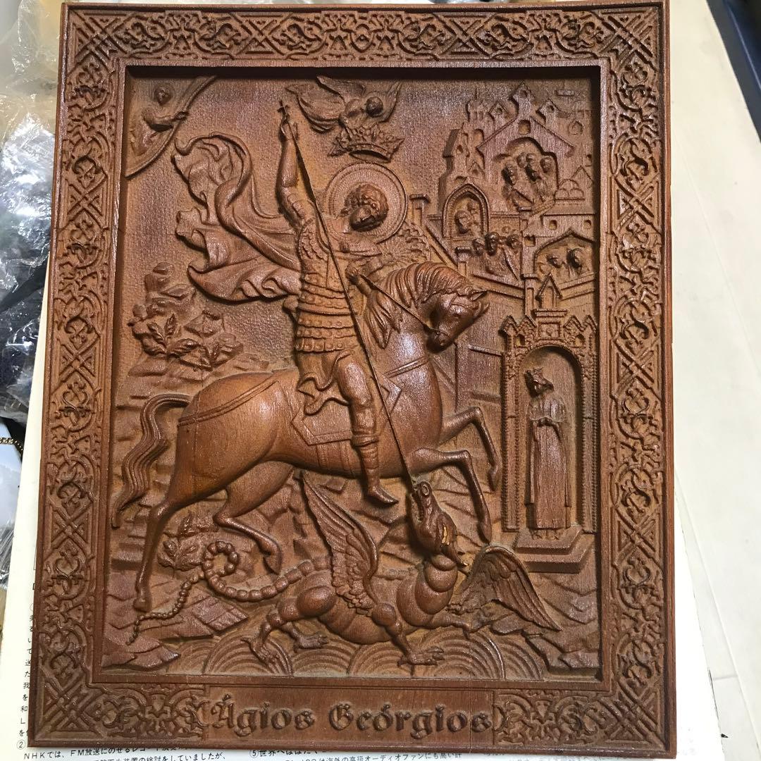 ロシア正教のイコン 手彫り