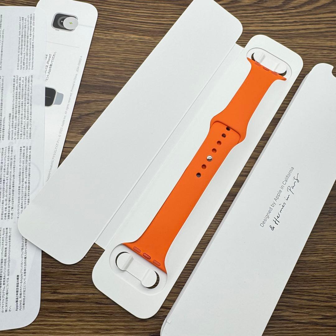 2421 Apple Watch エルメス　オレンジ　ラバー　スポーツ