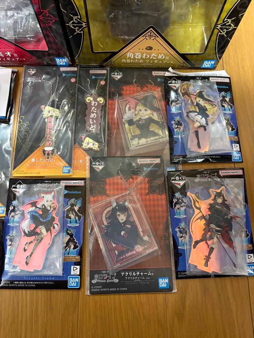 一番くじ ホロライブ 獅白ぽたん大神ミオ 角巻わため フィギュア 下位賞セット