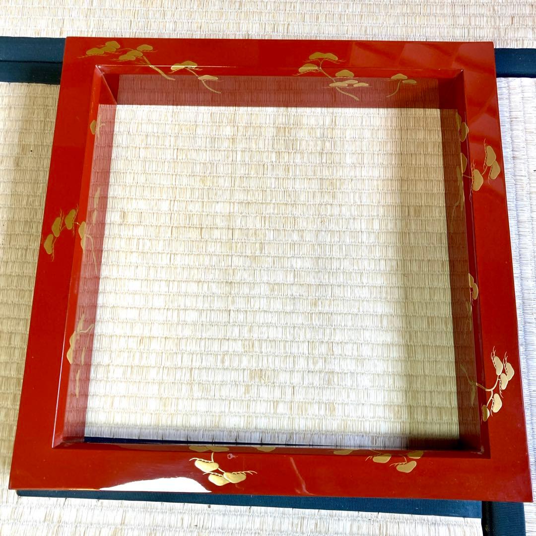 輪島塗　炉縁　茶道具　茶道　共箱　利休型