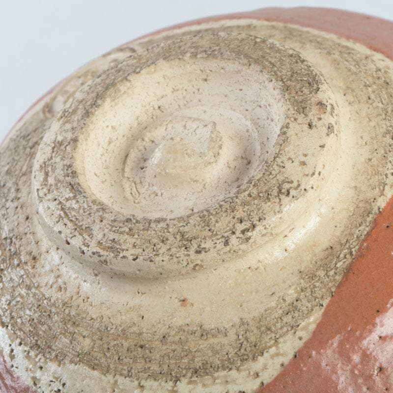 茶道具　芳幽軒　加藤石春作　赤楽茶碗　時代箱付　M　9732