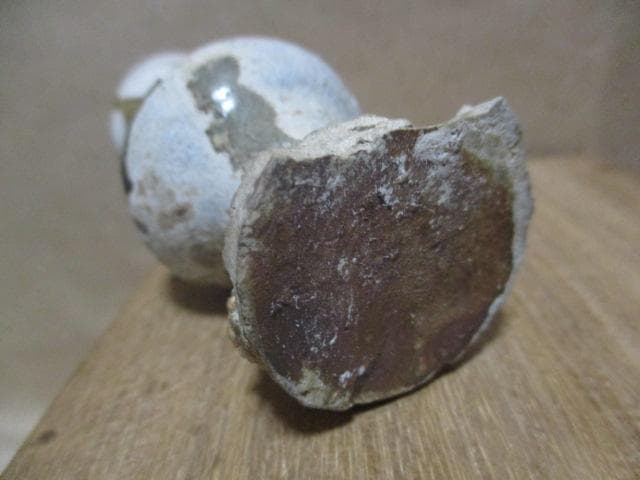 古瀬戸印花仏花瓶　I32-2