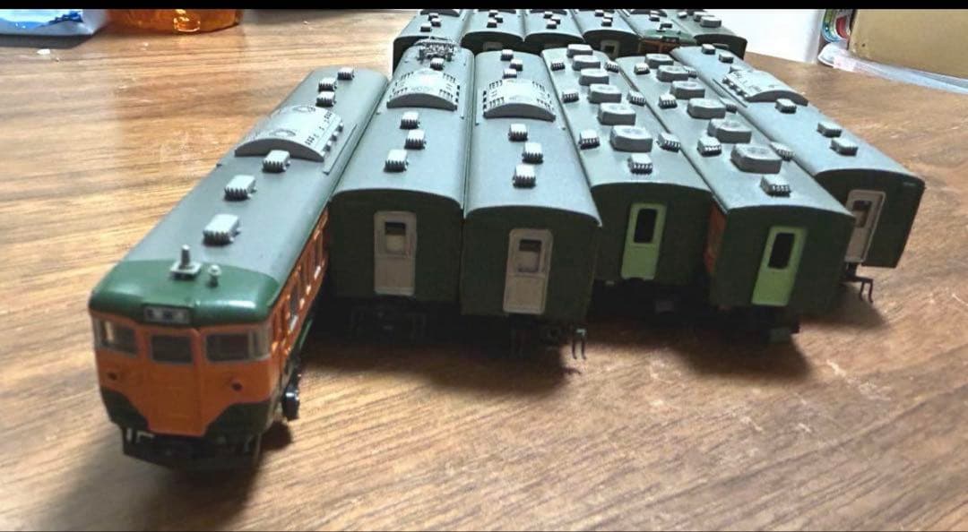 ケース付きアルファモデルキット組113系田町電車区東海道線11両+差し替サロ