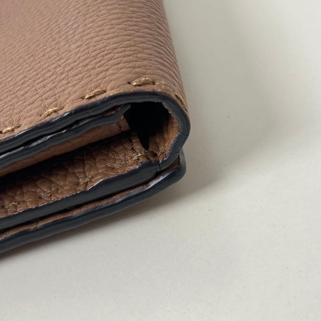 FENDI フェンディ ピーカブー 長財布 レザー ウォレット