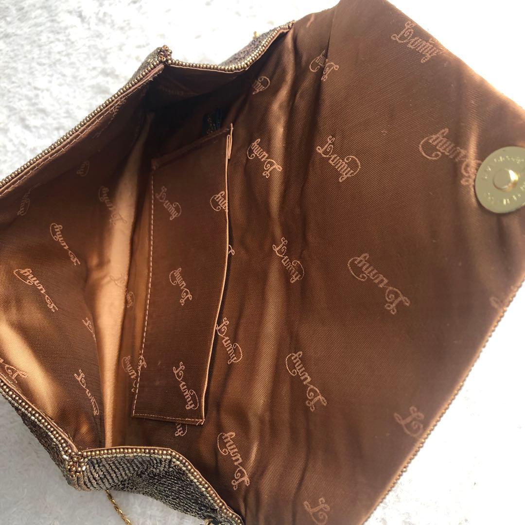 lumy はしもと ビーズ チェーンバック ショルダーバック　皇室御用達 貴重