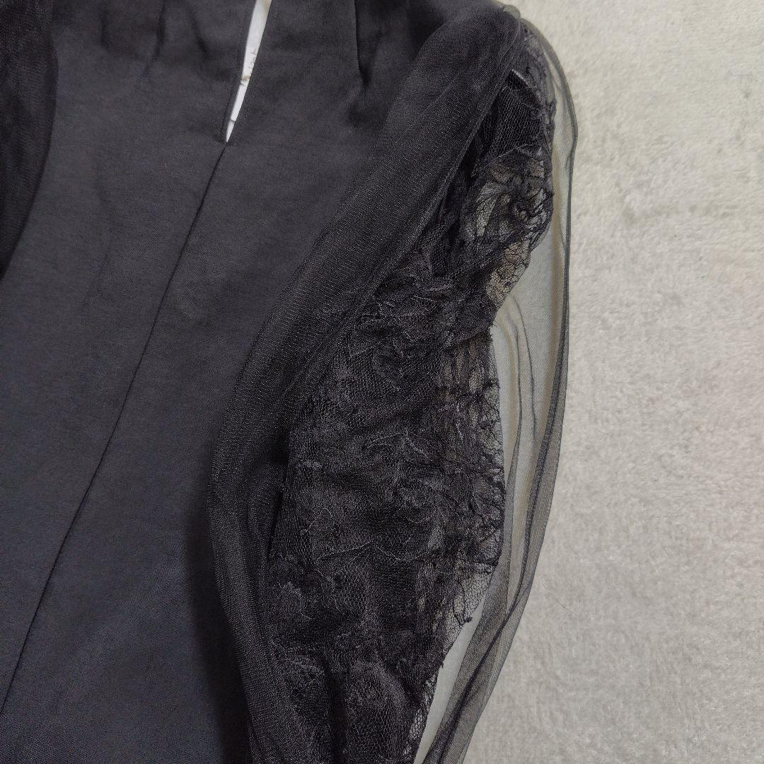 新品　定価4.2万　ステア レーススリーブワンピース ブラック　フォーマル　切替