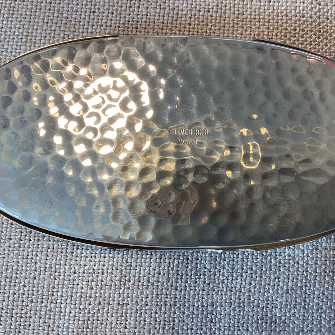 銀座　和光　純銀製　楊枝入れ　ピルケース