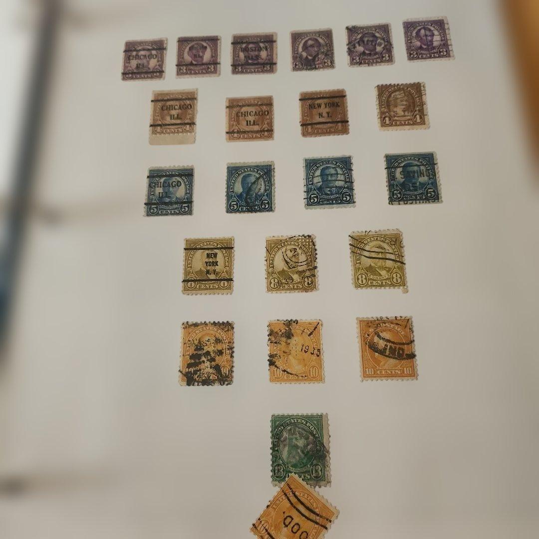 アメリカ　使用済み切手　一冊