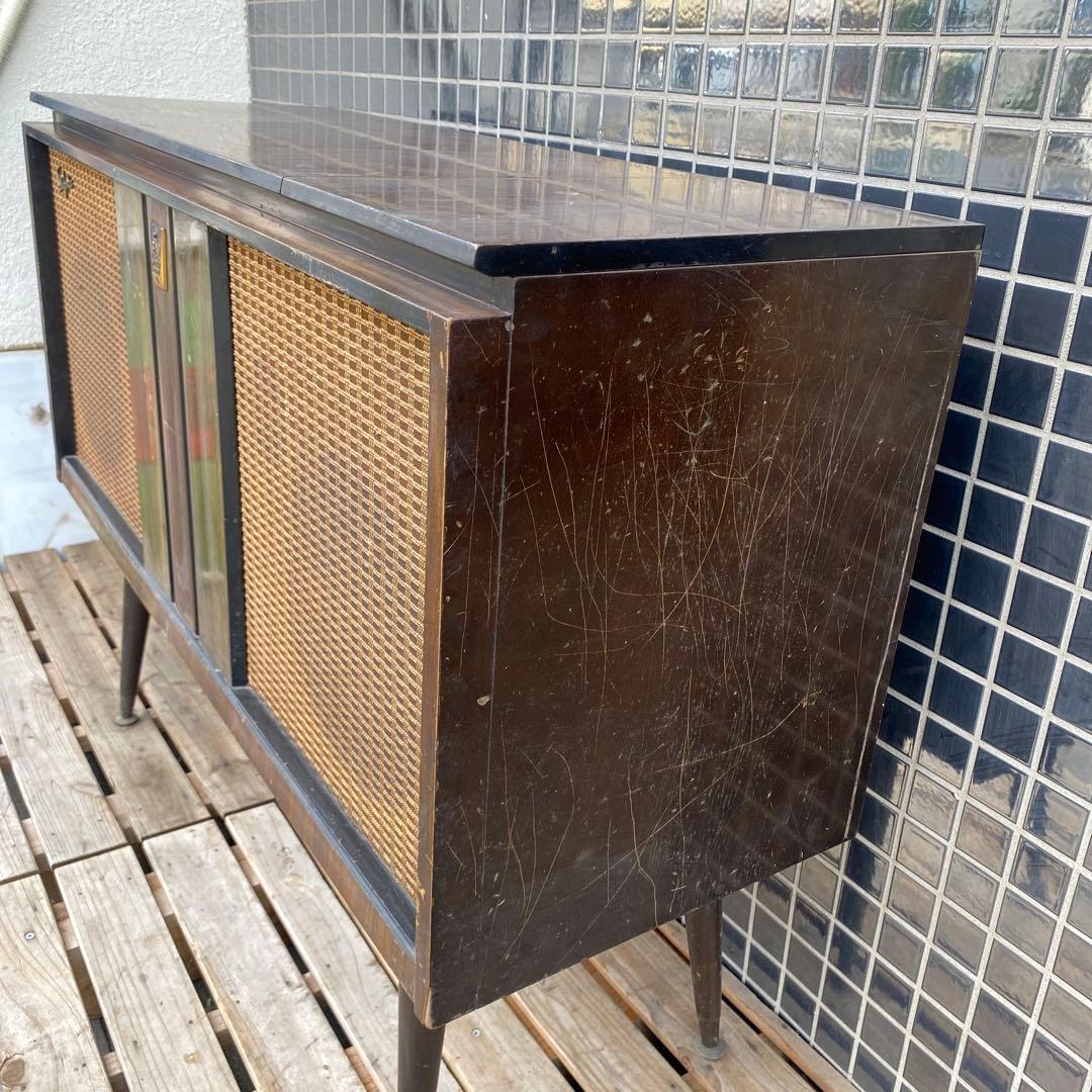 日立 昭和レトロ ミッドセンチュリー レコードプレーヤー インテリア