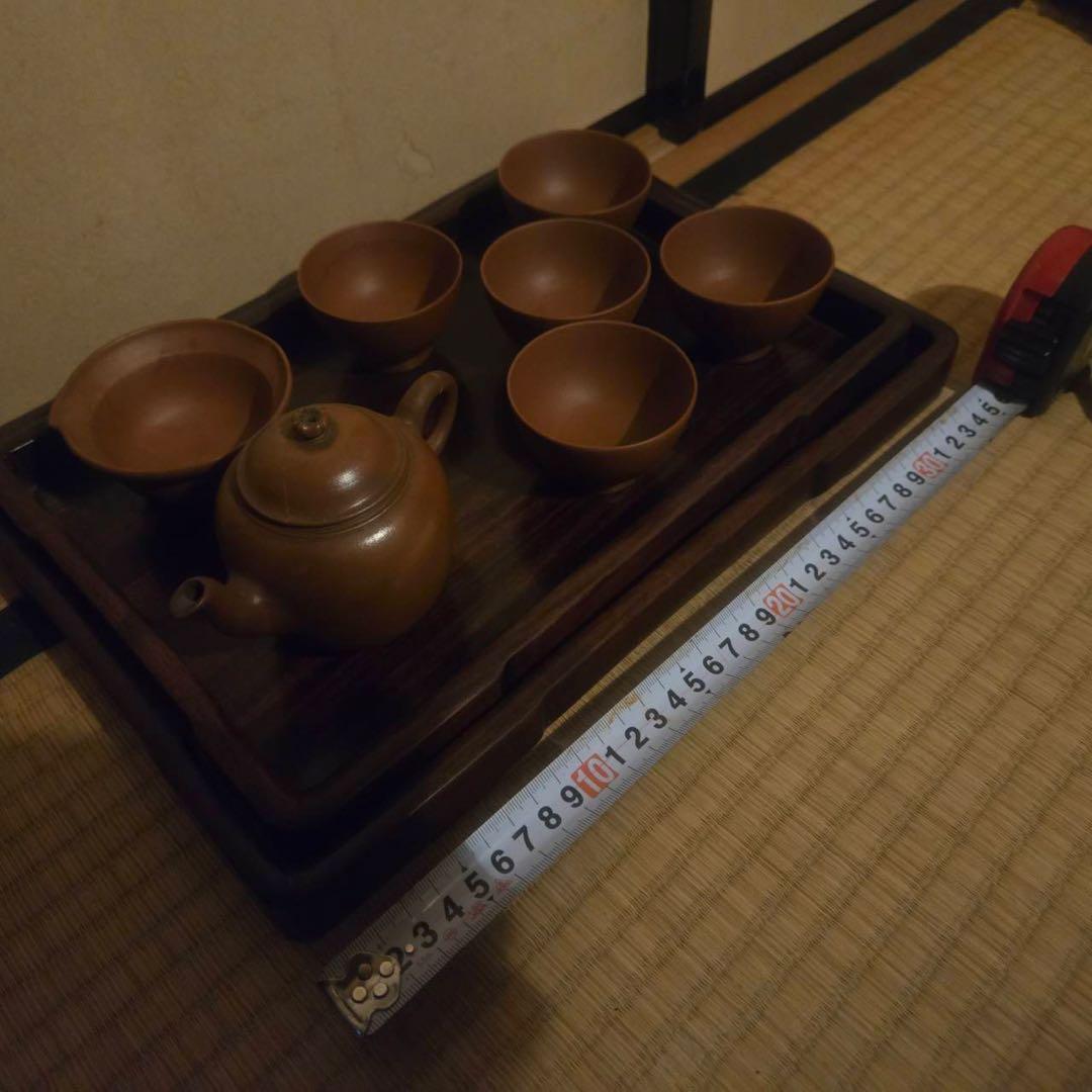 中国 煎茶 茶器 急須 セット 茶道 盆