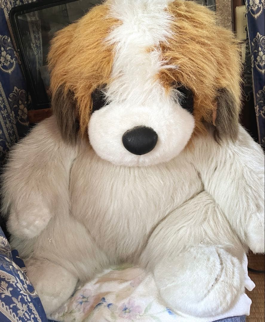 特大セント・バーナードぬいぐるみ 60センチ　レトロ